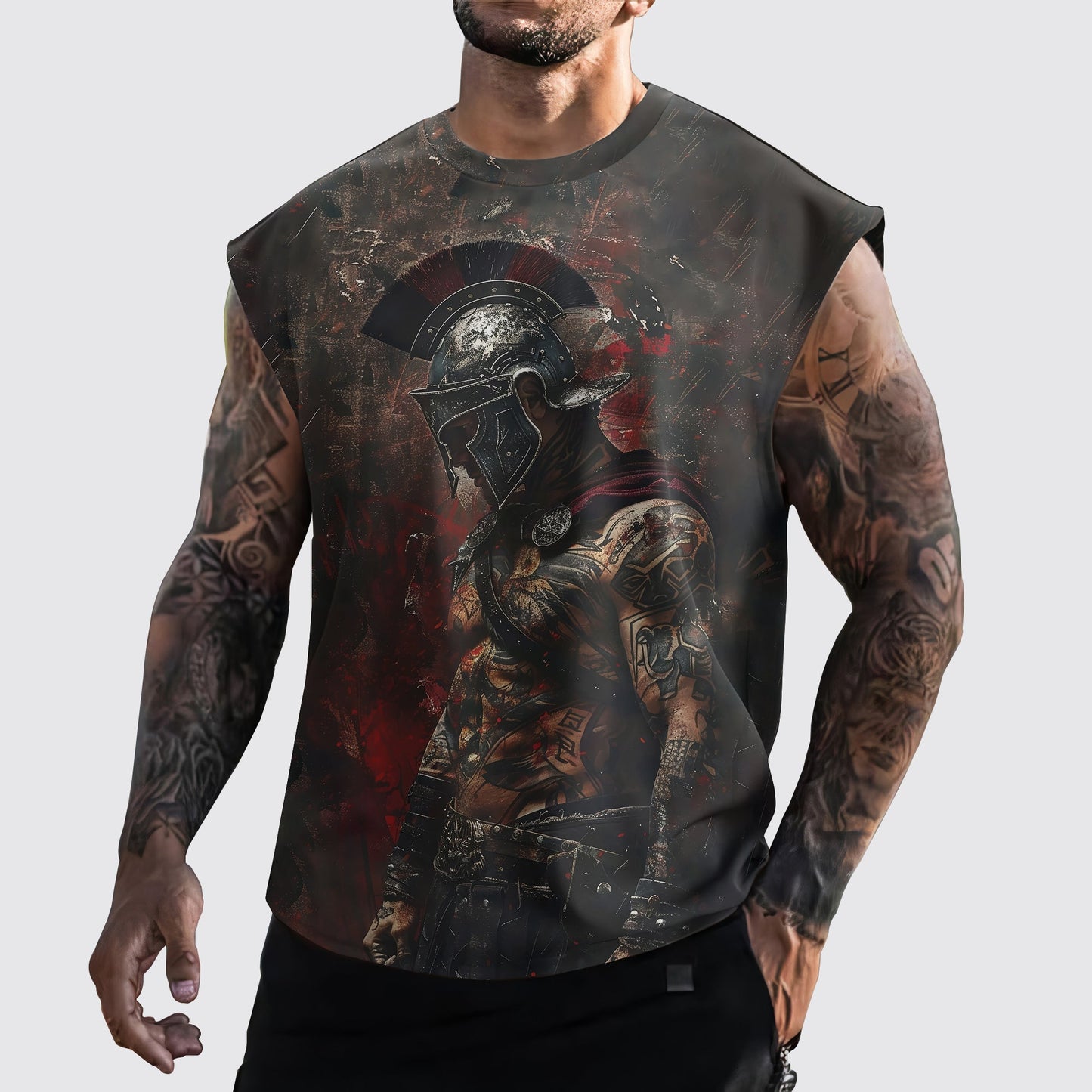 Warrior 3D Cut-Off Tank- AA05885