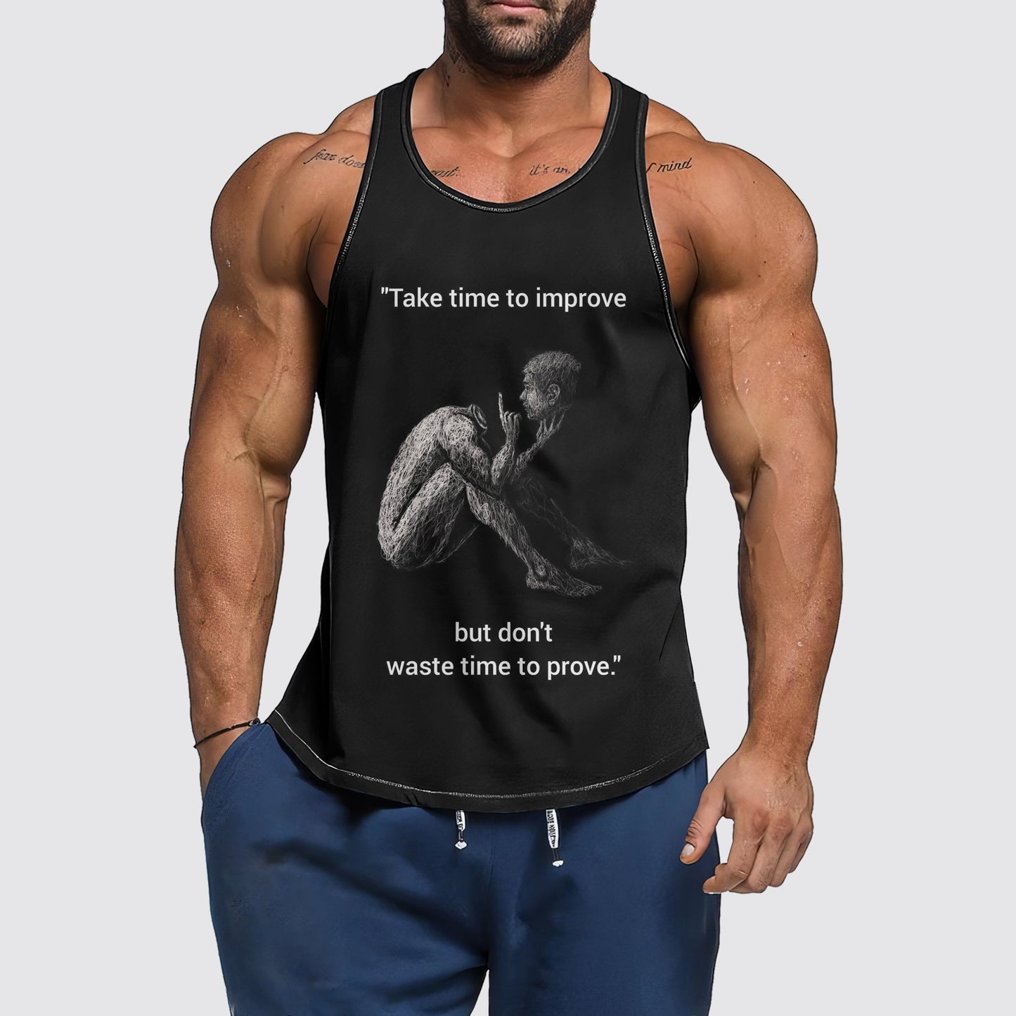 Ultimate Gym Tank Top for Men: Stay Cool and Comfy During Intense Workouts- AA06194