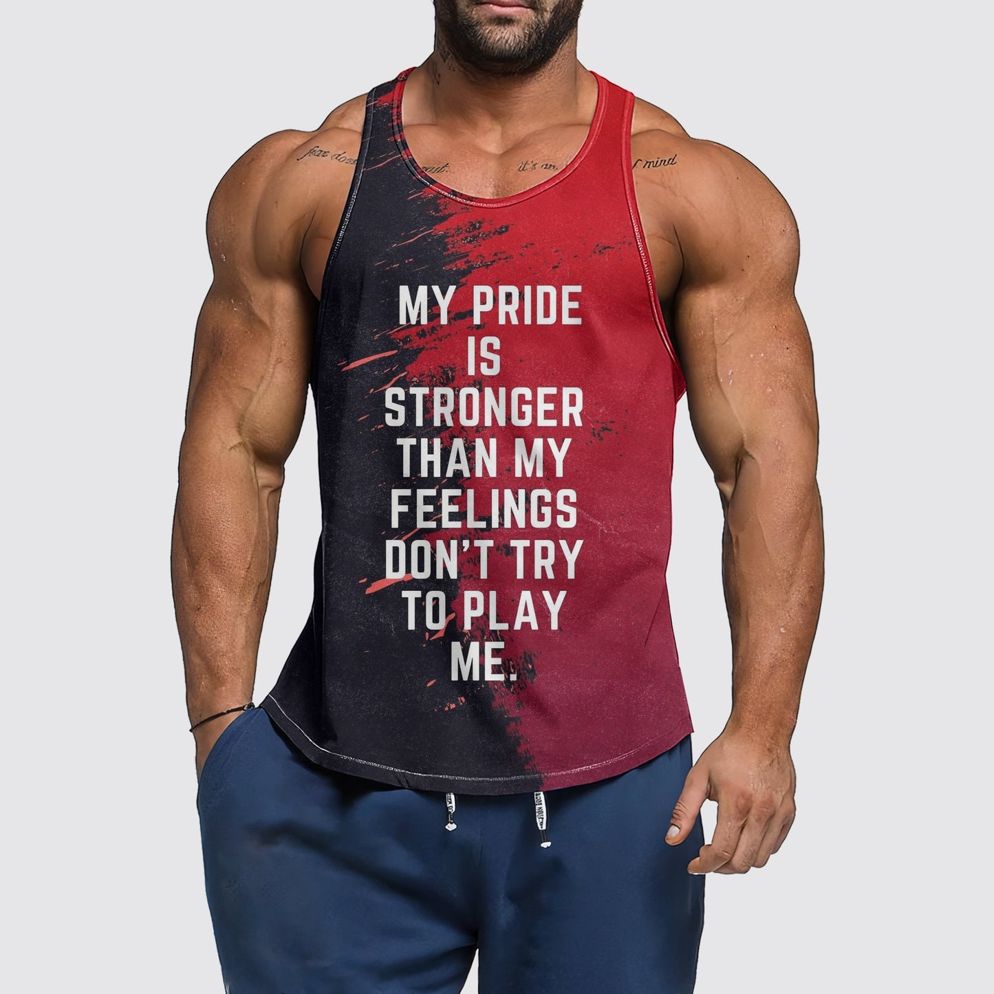 Ultimate Gym Tank Top for Men: Stay Cool and Comfy During Intense Workouts- AA06202