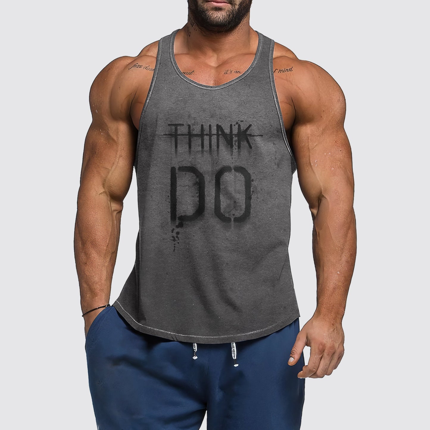 Ultimate Gym Tank Top for Men: Stay Cool and Comfy During Intense Workouts- AA06213