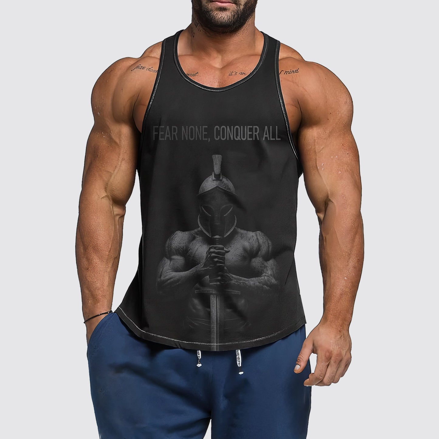 Ultimate Gym Tank Top for Men: Stay Cool and Comfy During Intense Workouts- AA06215