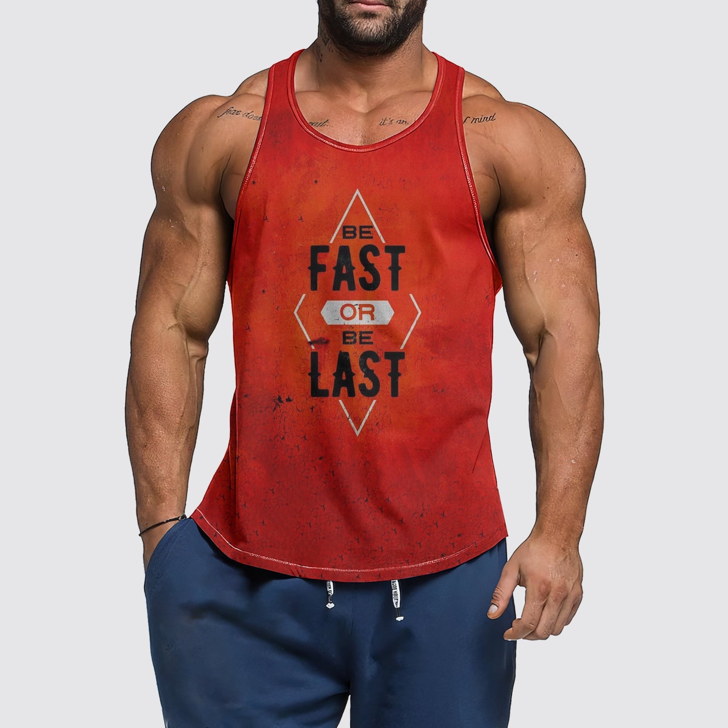 Ultimate Gym Tank Top for Men: Stay Cool and Comfy During Intense Workouts- AA06257