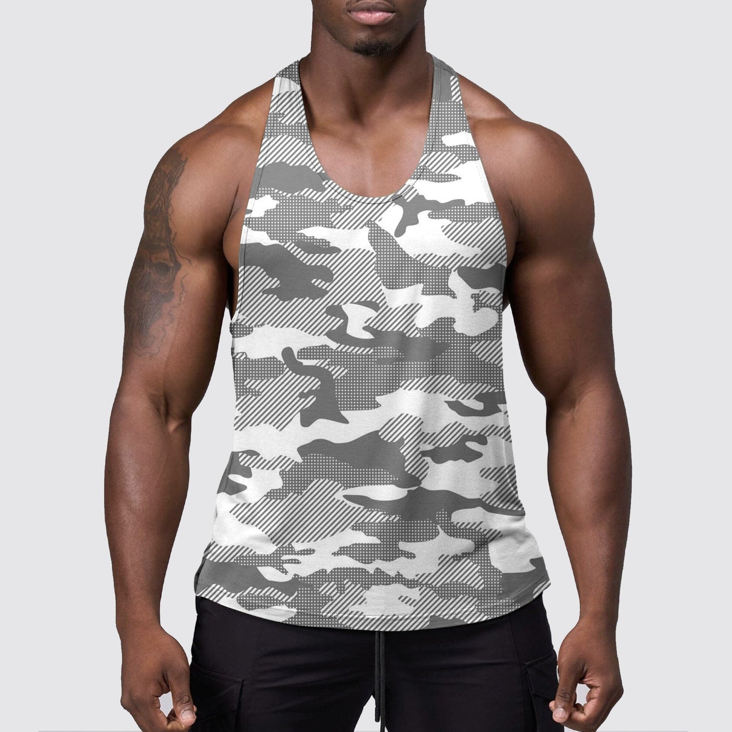 StealthFlex Camo Tank Top- Performance Fit for Bodybuilders- AA06360