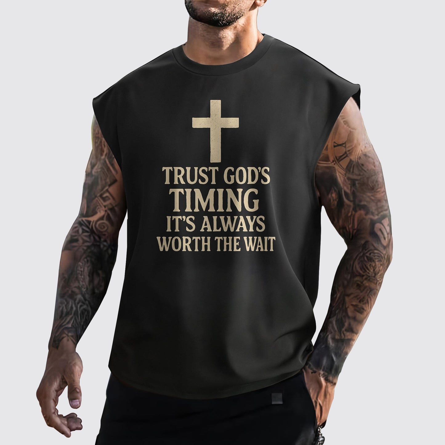 Jesus Forever Cut-Off Tank- AA06748