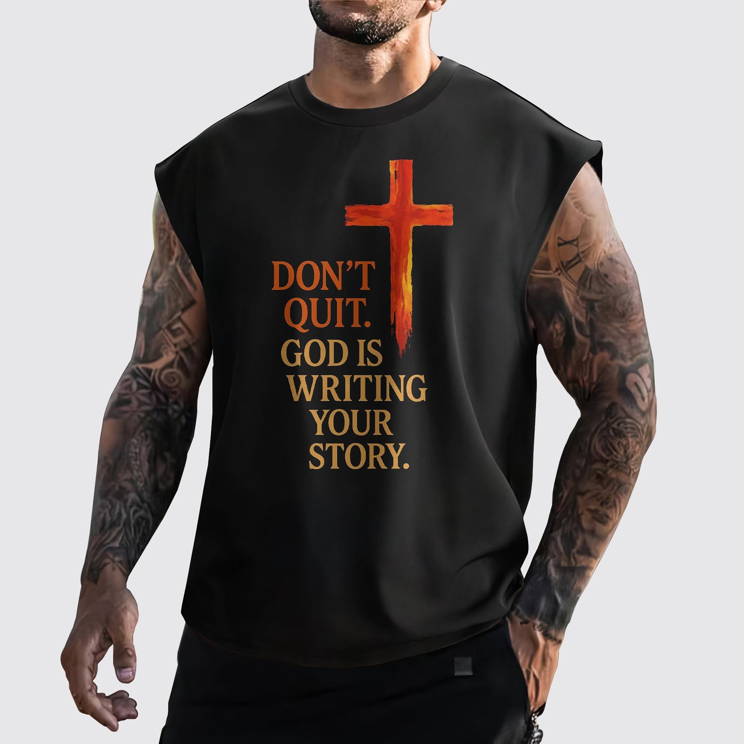 Jesus Forever Cut-Off Tank- AA06751