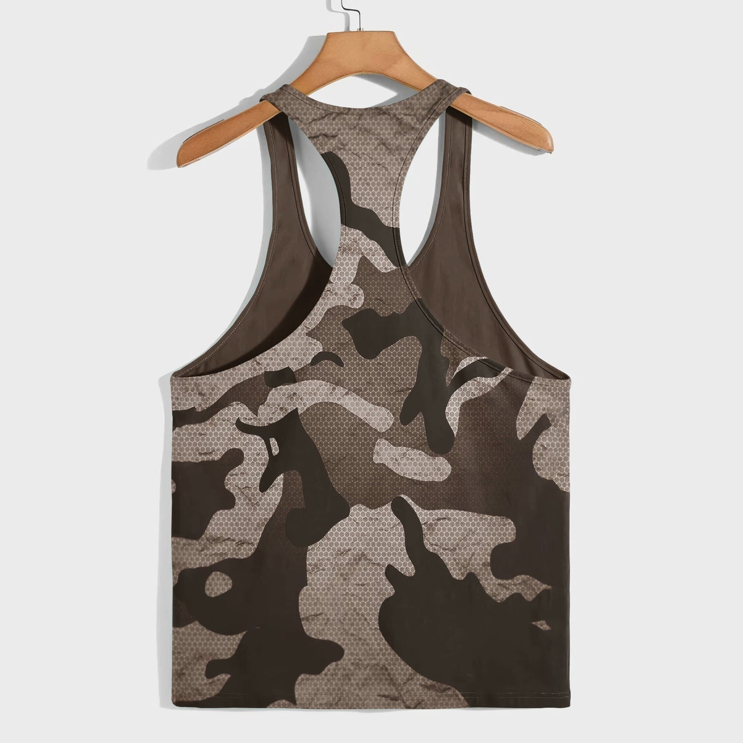 Camo Racerback Tank Top – Tactical Strength for Bodybuilders- AA07082