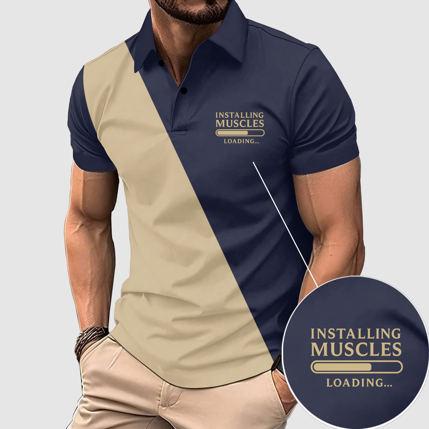 FlexFit Gym Polo Shirt: Performance & Style in Motion- AA07777