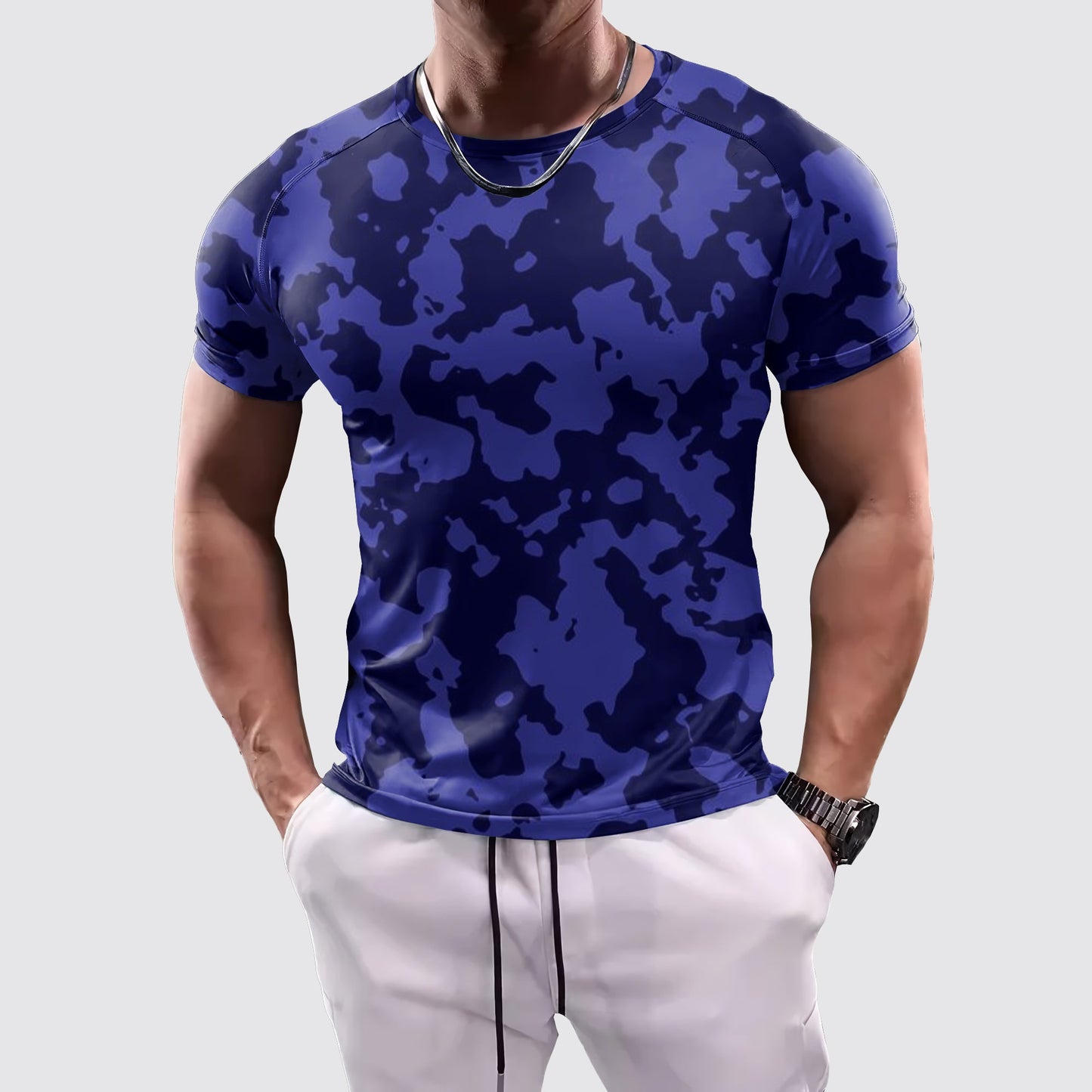 Camo Tight-Fitting Tee- AA07854