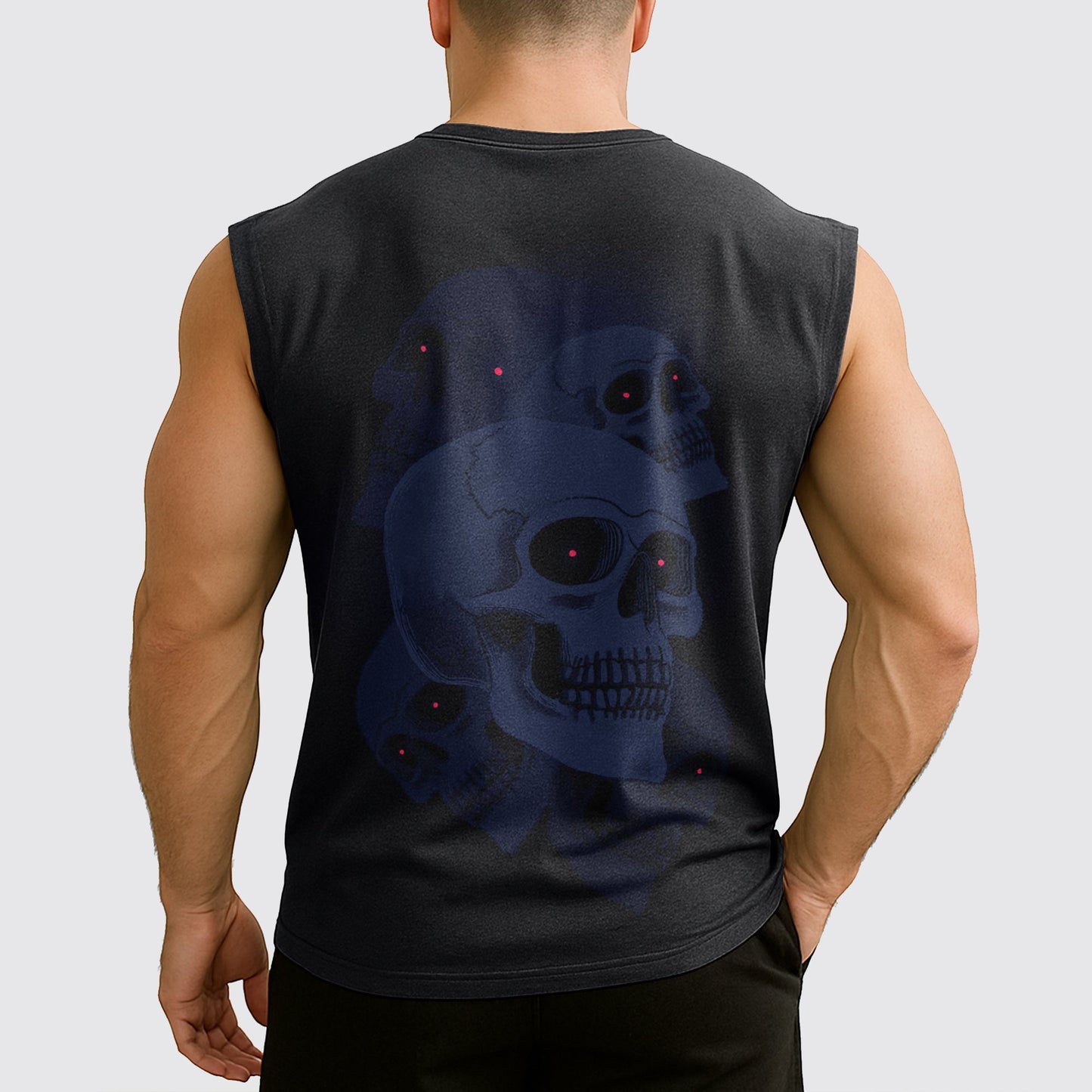 Dread Skull Cut-Off Tank- AA07992