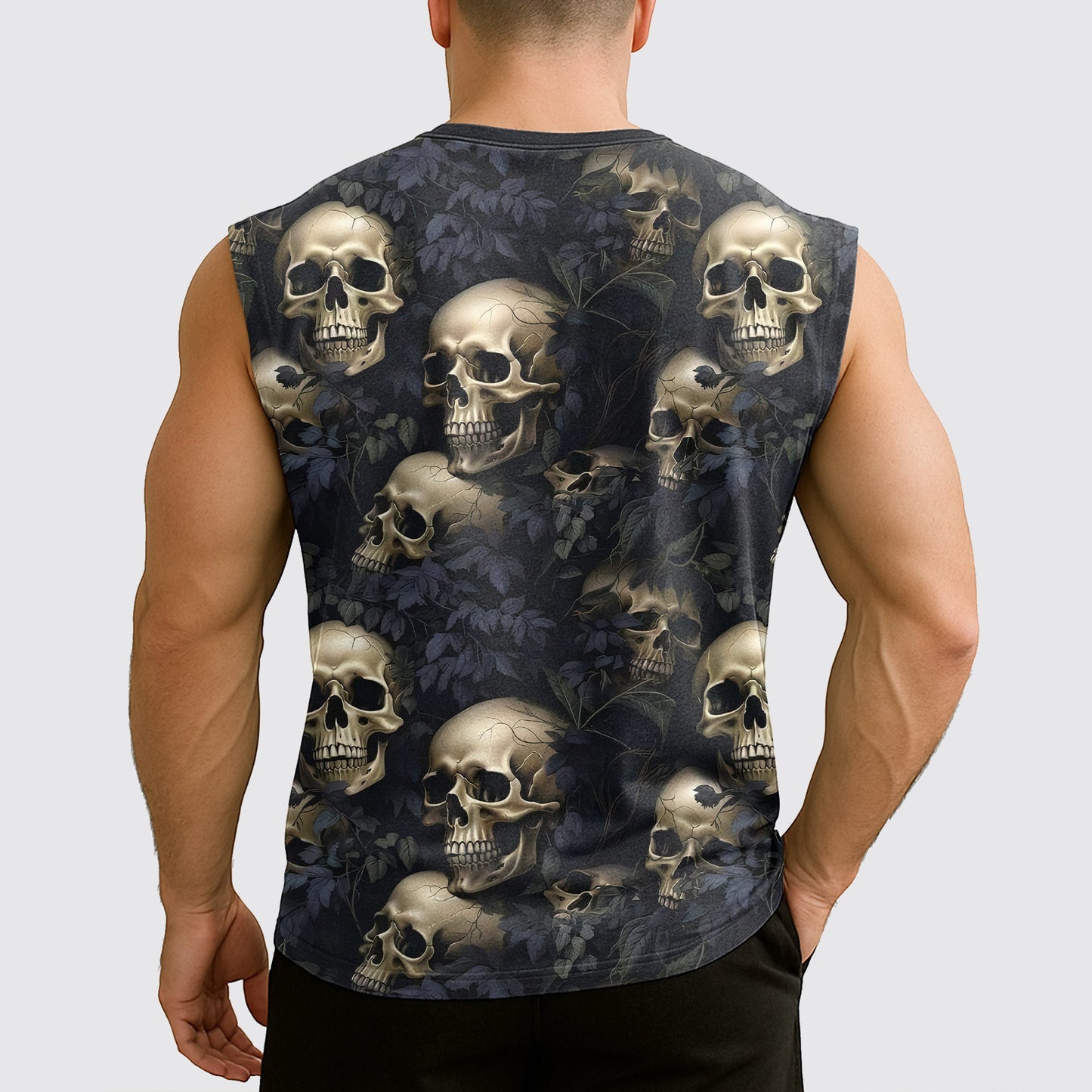 Dread Skull Cut-Off Tank- AA07997