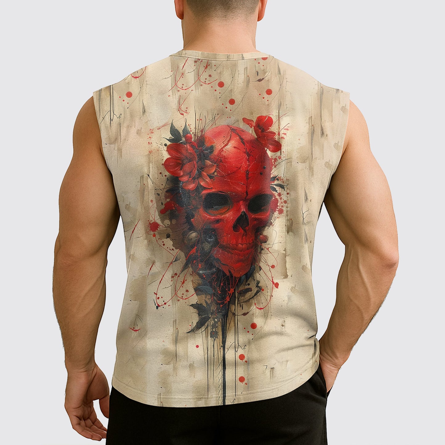 Dread Skull Cut-Off Tank- AA08003