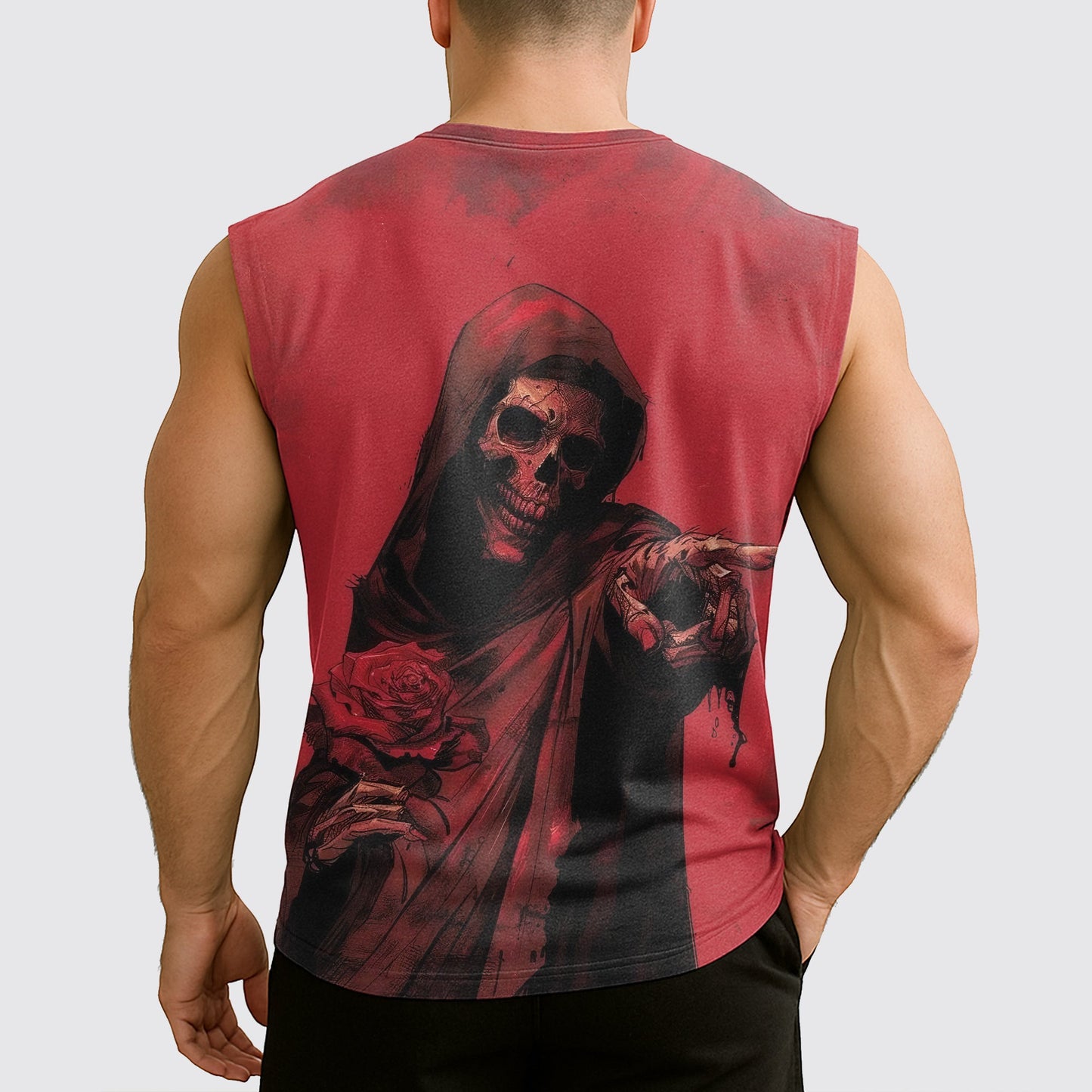 Dread Skull Cut-Off Tank- AA08007