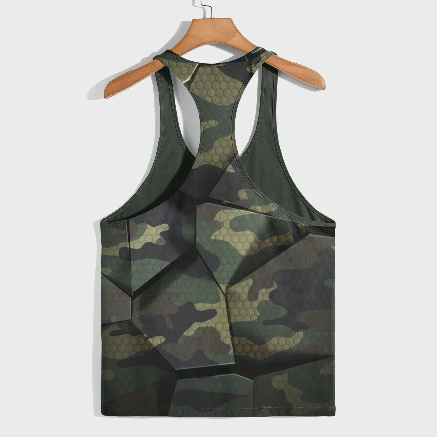 Camo Racerback Tank Top – Tactical Strength for Bodybuilders- AA08117