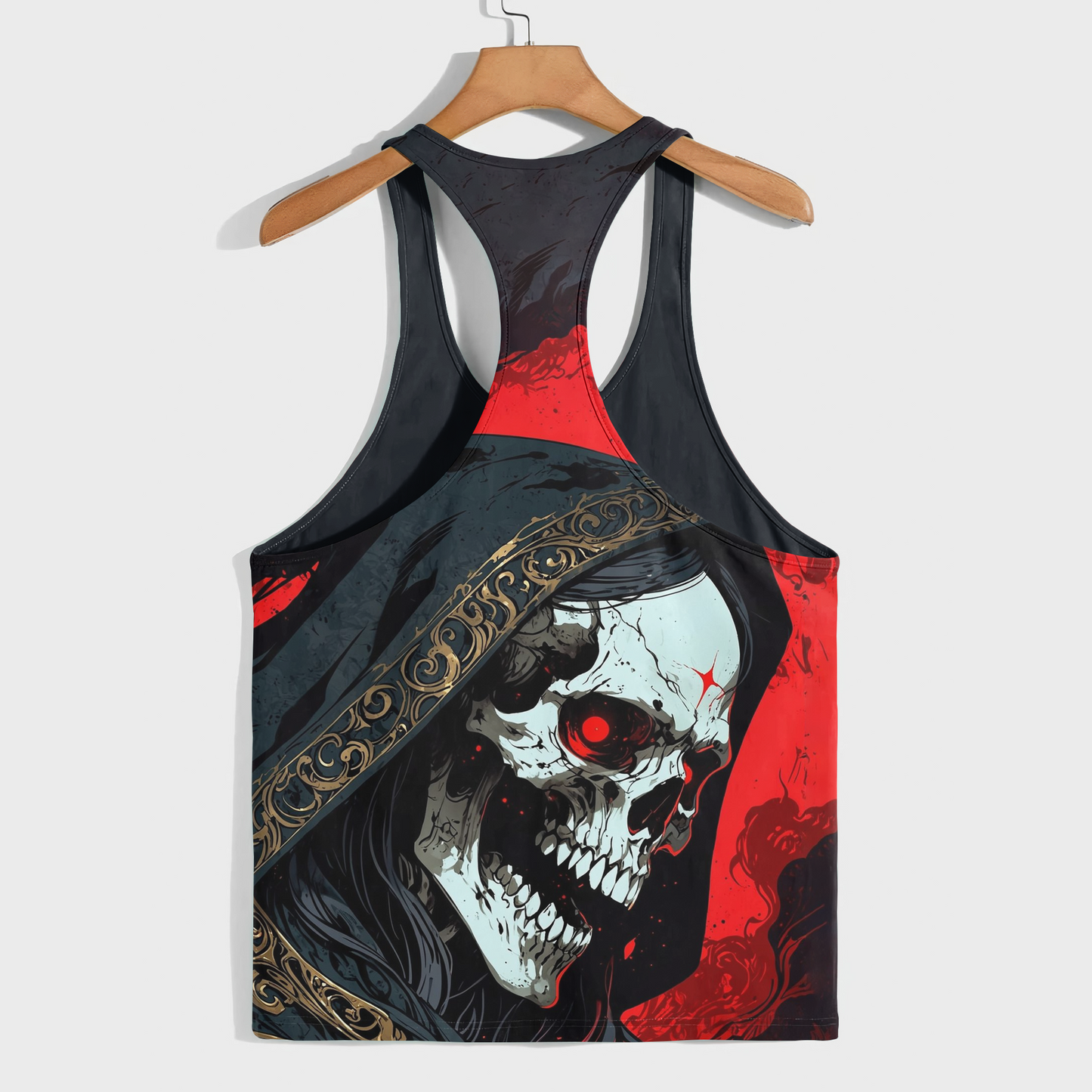 Skull 3D Racerback Tank Top- AA08223