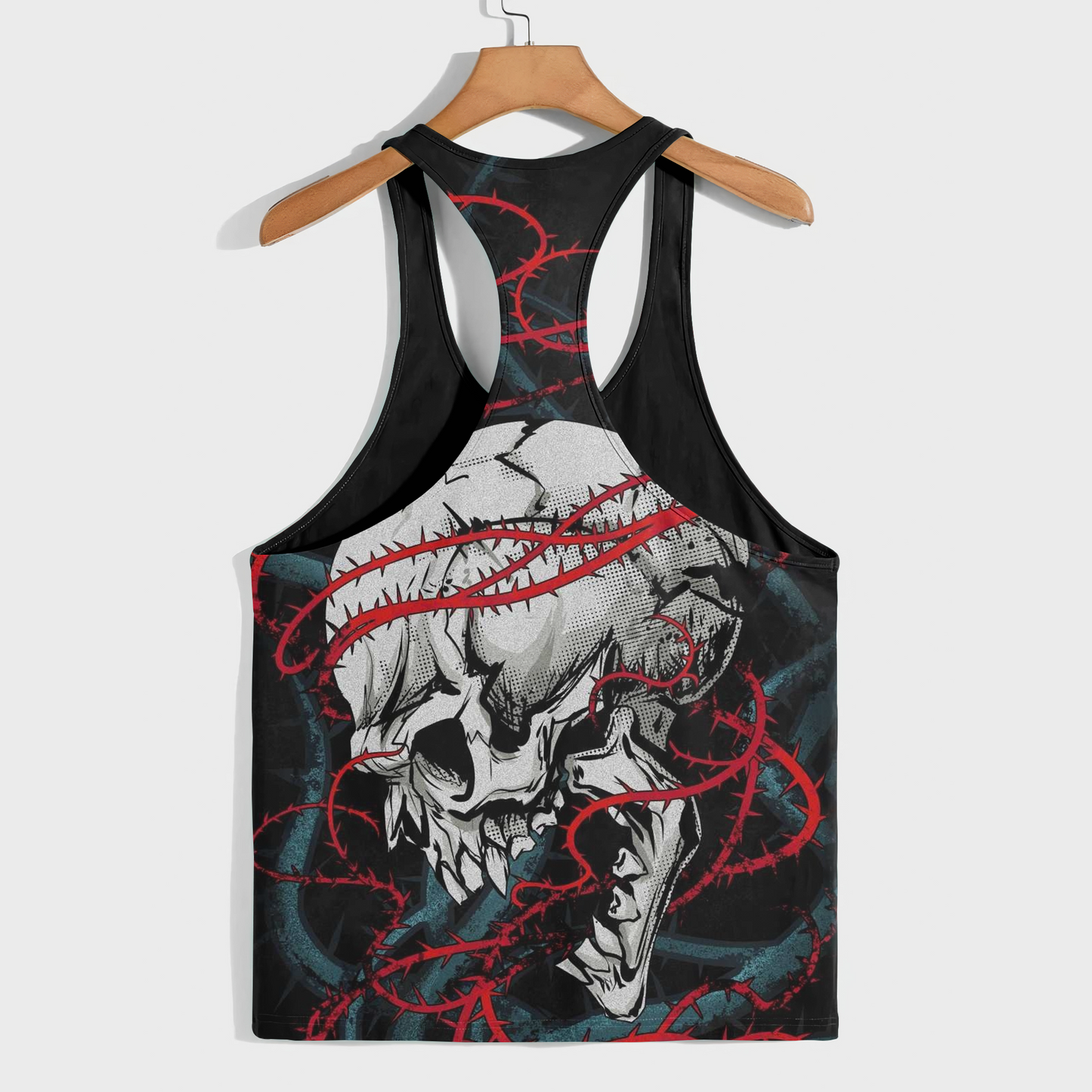 Skull 3D Racerback Tank Top- AA08225