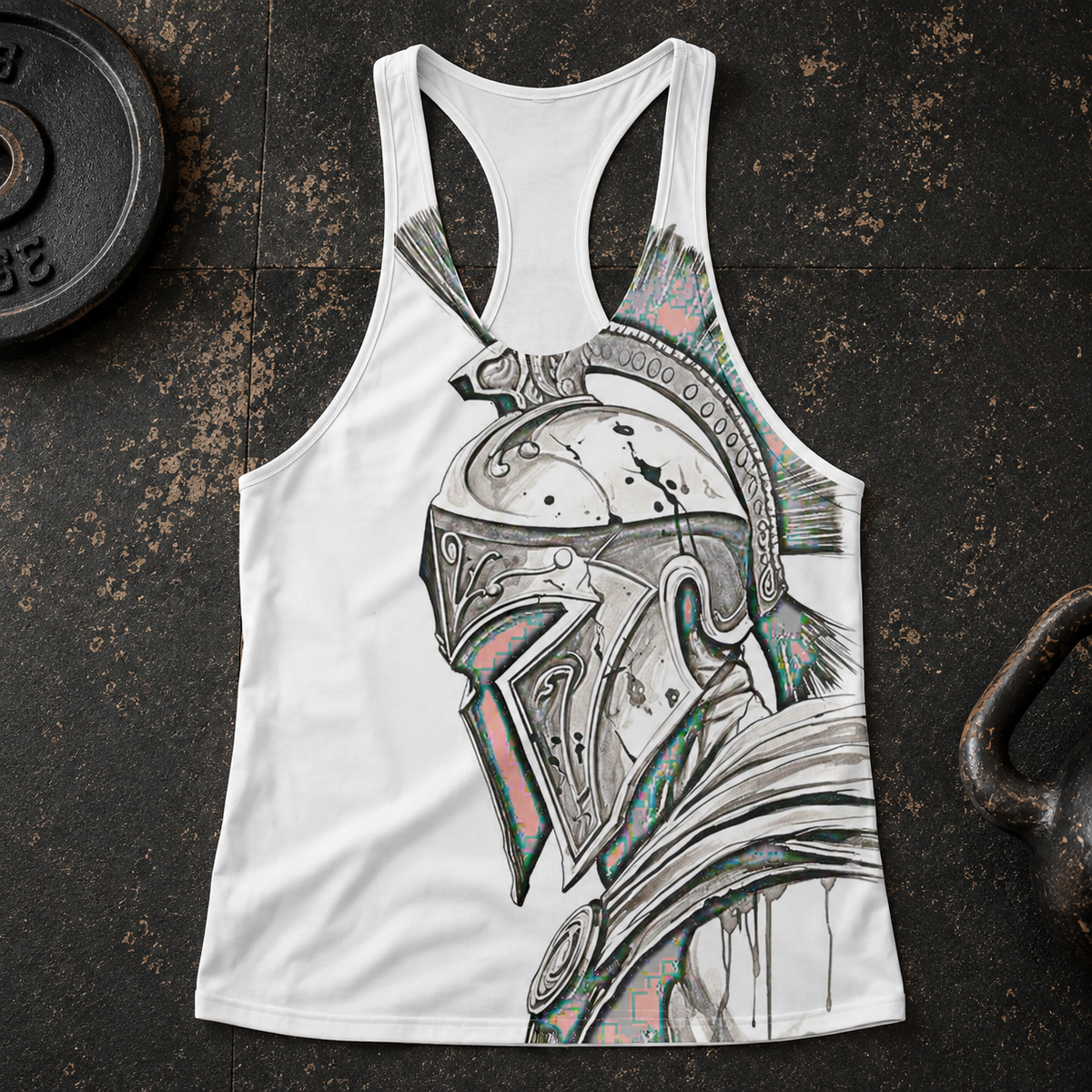 Warrior Spirit 3D Racerback Tank Top- AA08759