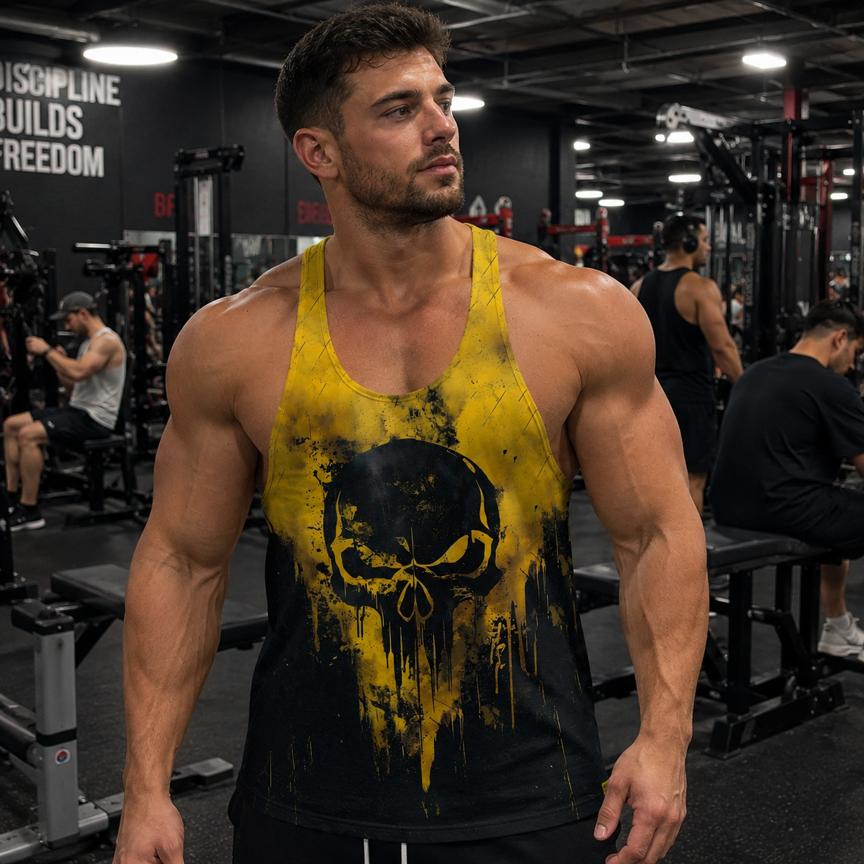 Skull 3D Racerback Tank Top- AA08053