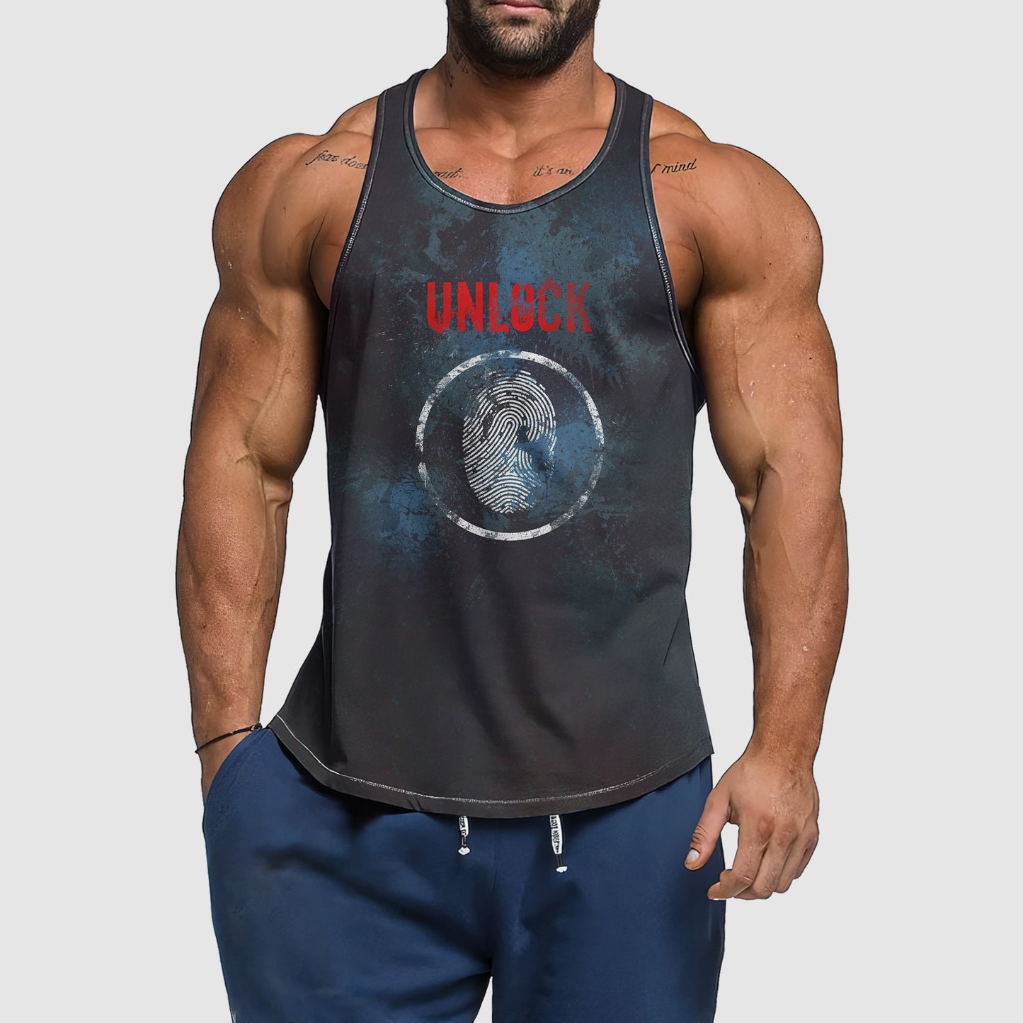 Ultimate Gym Tank Top for Men: Stay Cool and Comfy During Intense Workouts- TT02052
