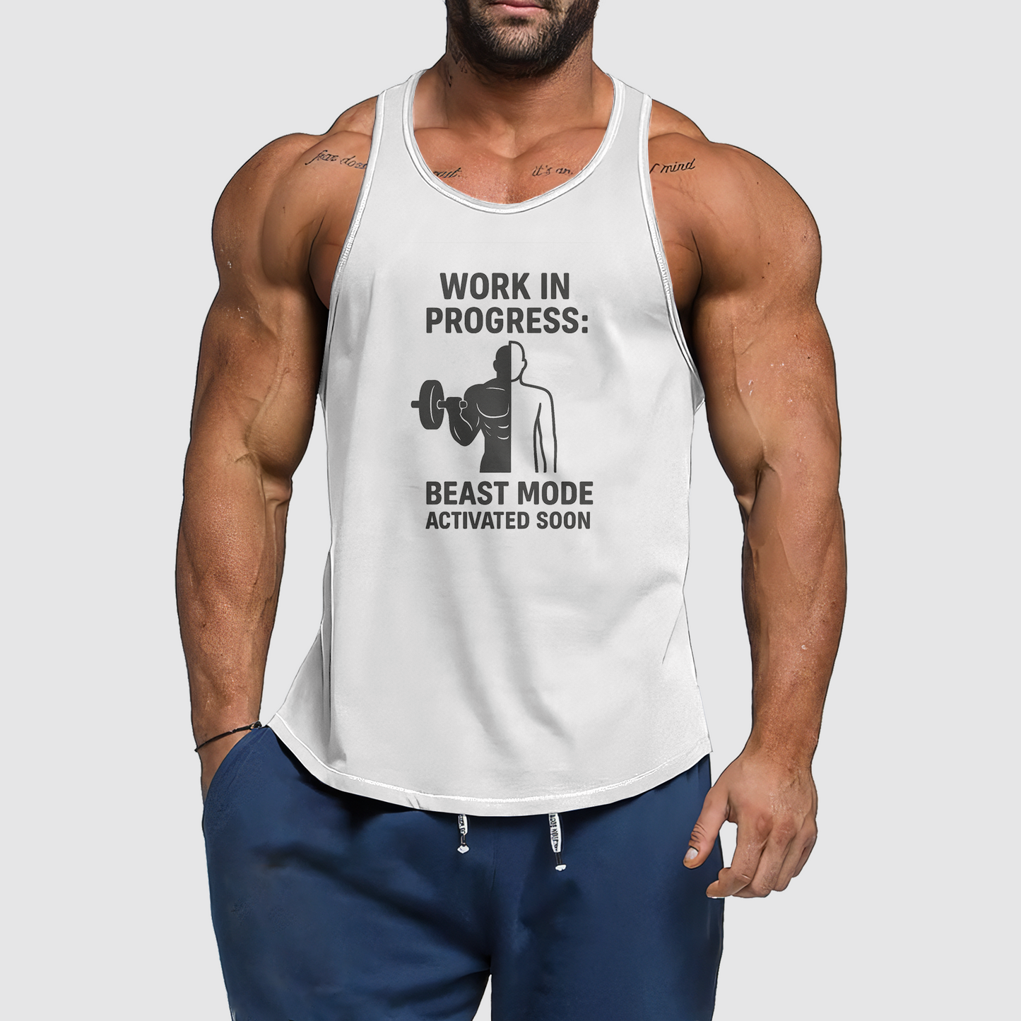 Ultimate Gym Tank Top for Men: Stay Cool and Comfy During Intense Workouts- TT02090