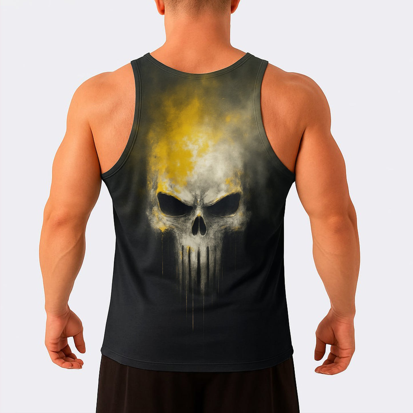 Skull Power Training Tank Top for Men- TT02586