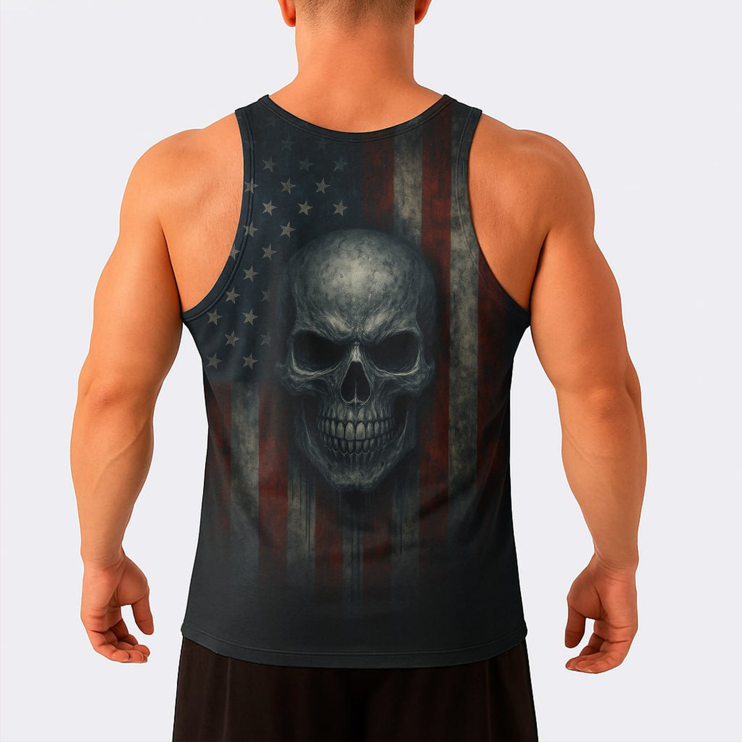Skull Power Training Tank Top for Men- TT02595