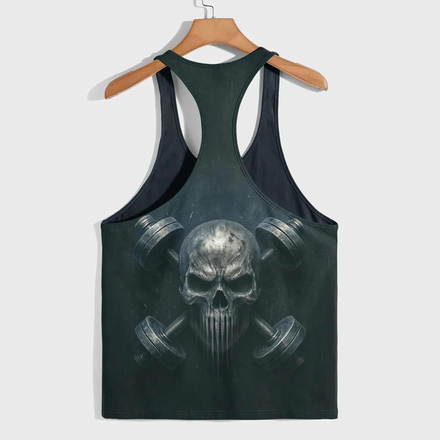 Skull 3D Racerback Tank Top- TT02689