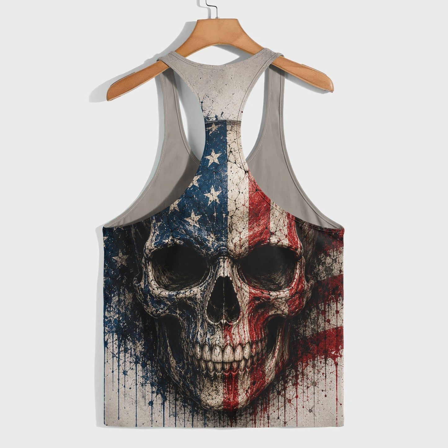 Skull 3D Racerback Tank Top- TT03010