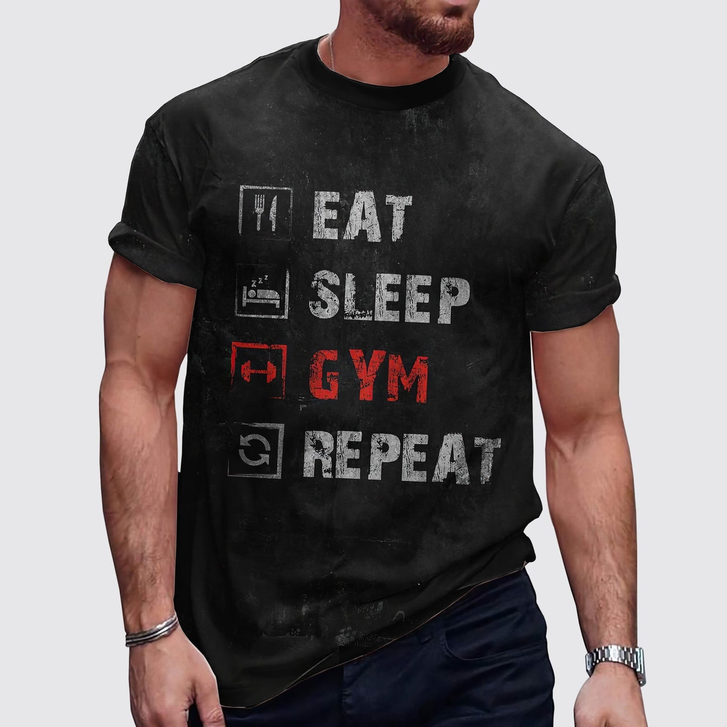 Ultimate Gym T-shirt for Men: Stay Cool and Comfy During Intense Workouts- AA00692