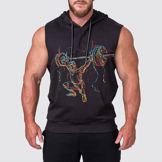 Ultimate Gym Sleeveless Hoodie for Men: Stay Cool and Comfy During Intense Workouts- AA00718