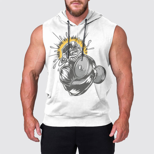 Ultimate Gym Sleeveless Hoodie for Men: Stay Cool and Comfy During Intense Workouts- AA00721