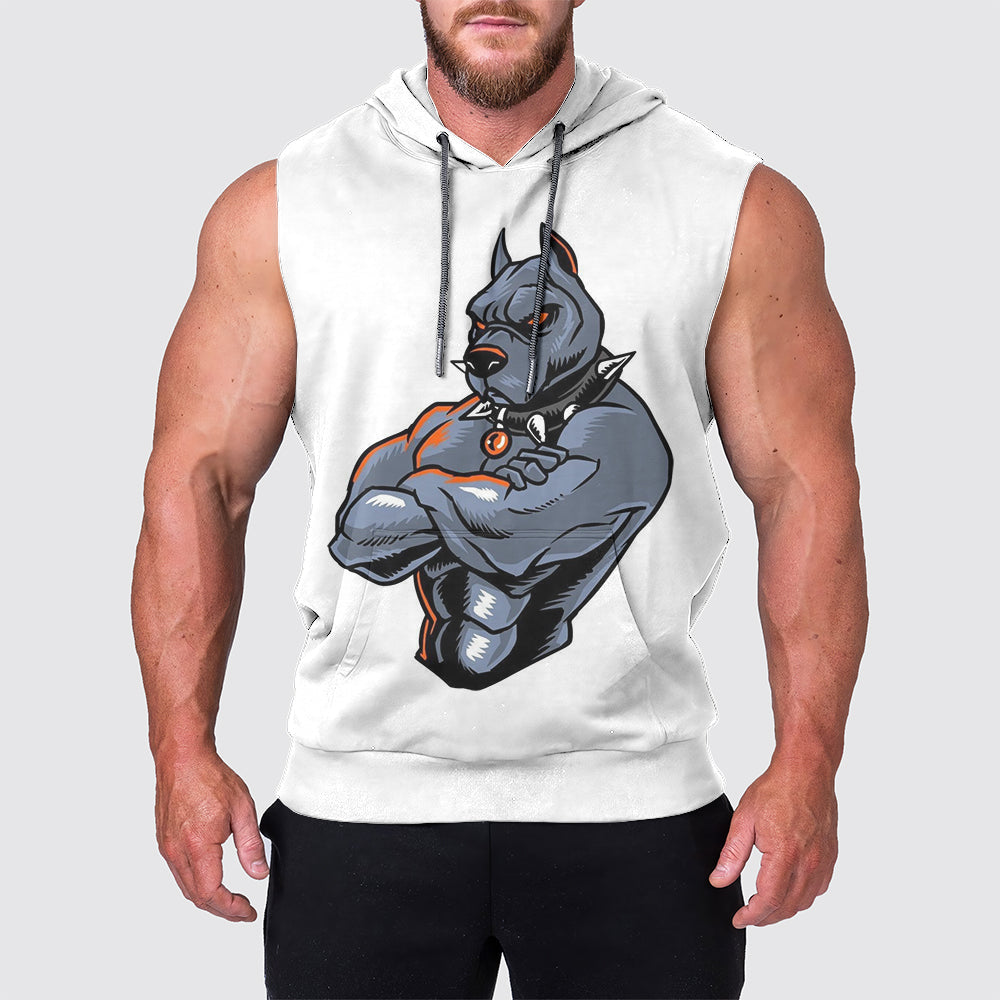 Ultimate Gym Sleeveless Hoodie for Men: Stay Cool and Comfy During Intense Workouts- AA00727