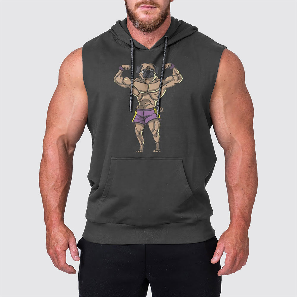 Ultimate Gym Sleeveless Hoodie for Men: Stay Cool and Comfy During Intense Workouts- AA00734