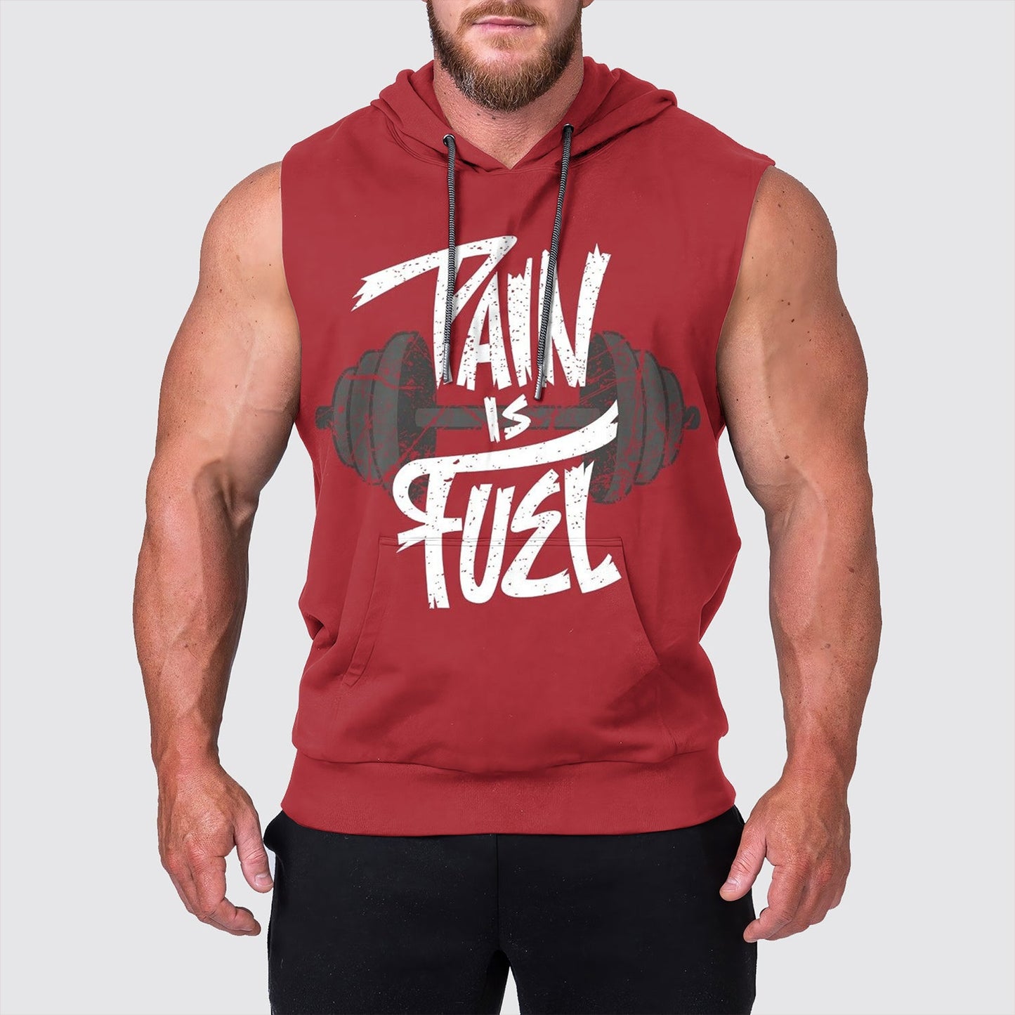 Ultimate Gym Sleeveless Hoodie for Men: Stay Cool and Comfy During Intense Workouts- AA00787