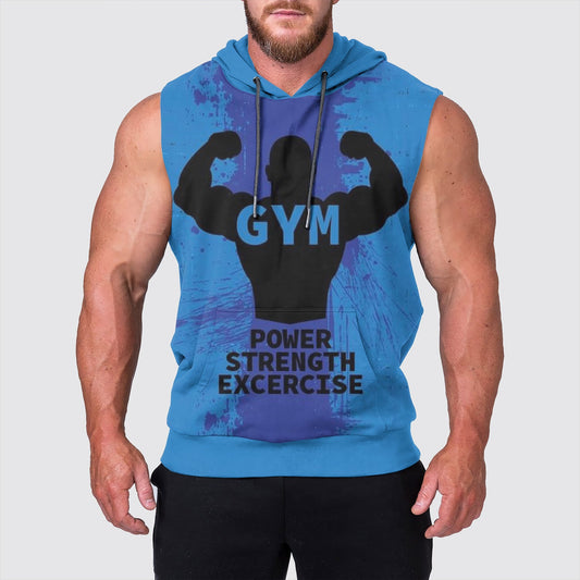 Ultimate Gym Sleeveless Hoodie for Men: Stay Cool and Comfy During Intense Workouts- AA00793