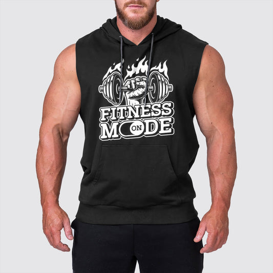 Ultimate Gym Sleeveless Hoodie for Men: Stay Cool and Comfy During Intense Workouts- AA00806