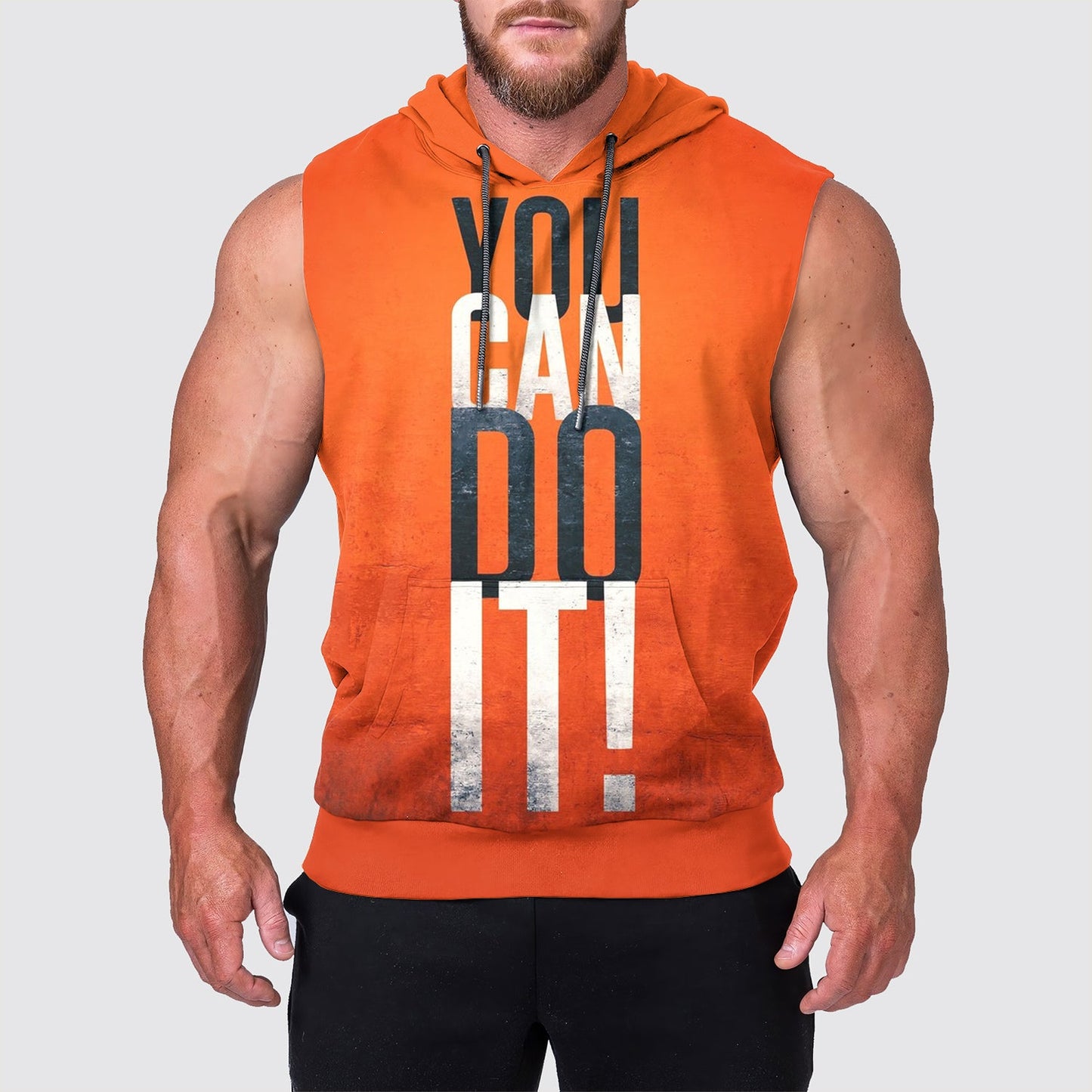 Ultimate Gym Sleeveless Hoodie for Men: Stay Cool and Comfy During Intense Workouts- AA00815