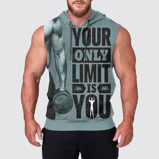 Ultimate Gym Sleeveless Hoodie for Men: Stay Cool and Comfy During Intense Workouts- AA00816