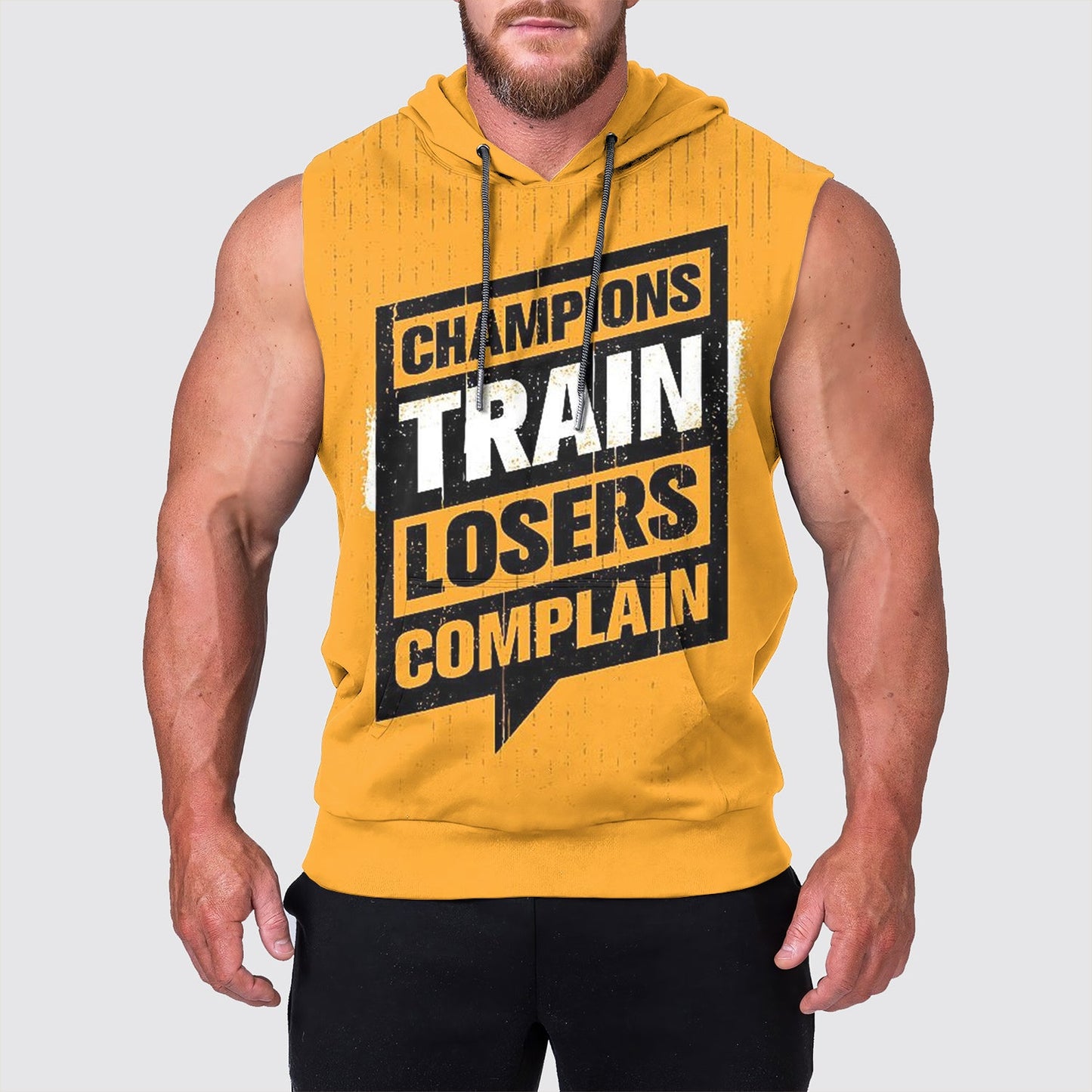 Ultimate Gym Sleeveless Hoodie for Men: Stay Cool and Comfy During Intense Workouts- AA00819