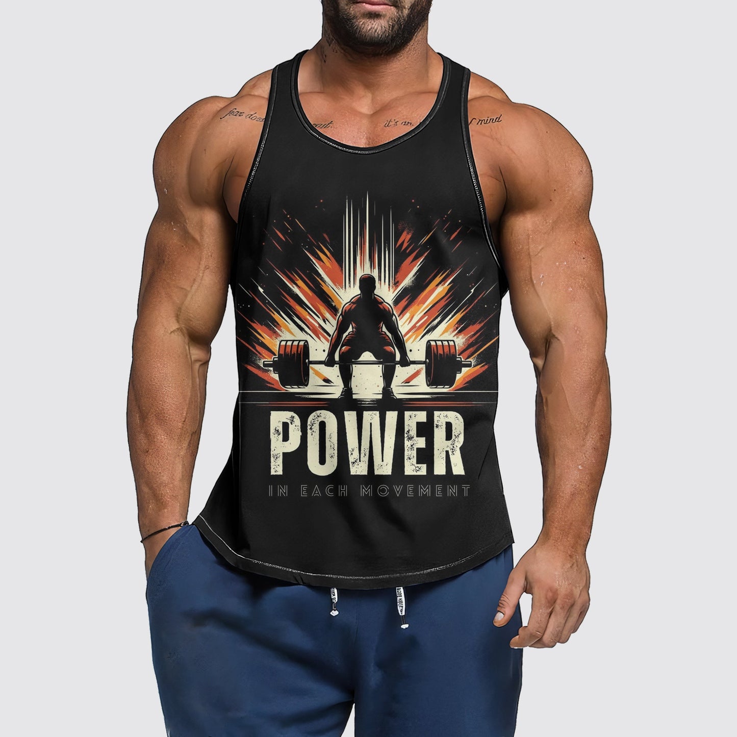 Ultimate Gym Tank Top for Men: Stay Cool and Comfy During Intense Workouts- AA00823