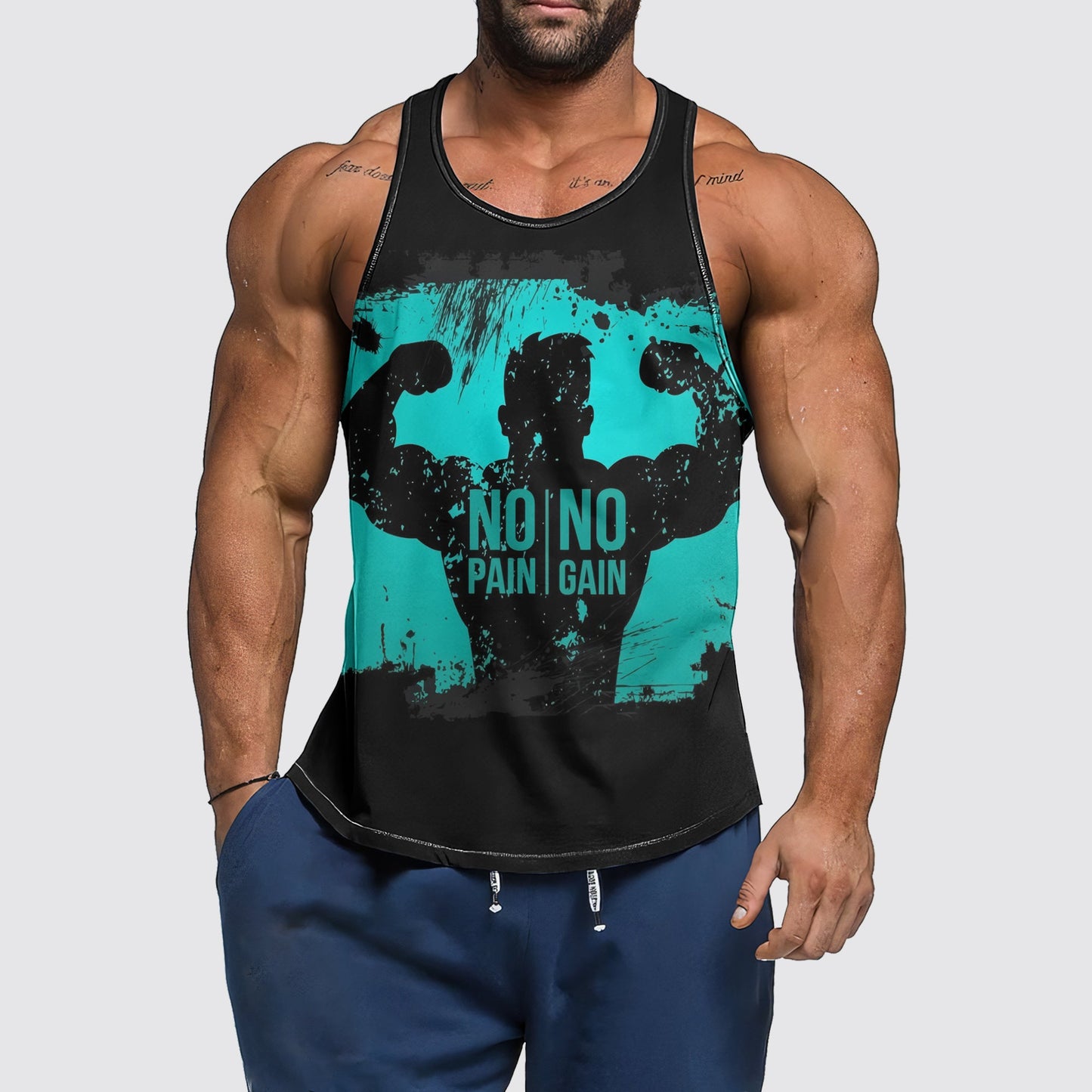 Ultimate Gym Tank Top for Men: Stay Cool and Comfy During Intense Workouts- AA00825