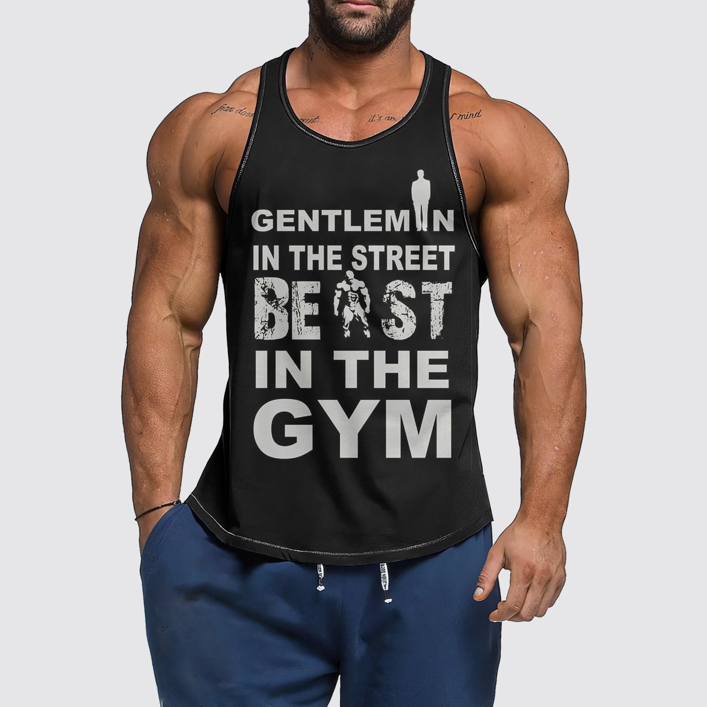 Ultimate Gym Tank Top for Men: Stay Cool and Comfy During Intense Workouts- AA00831