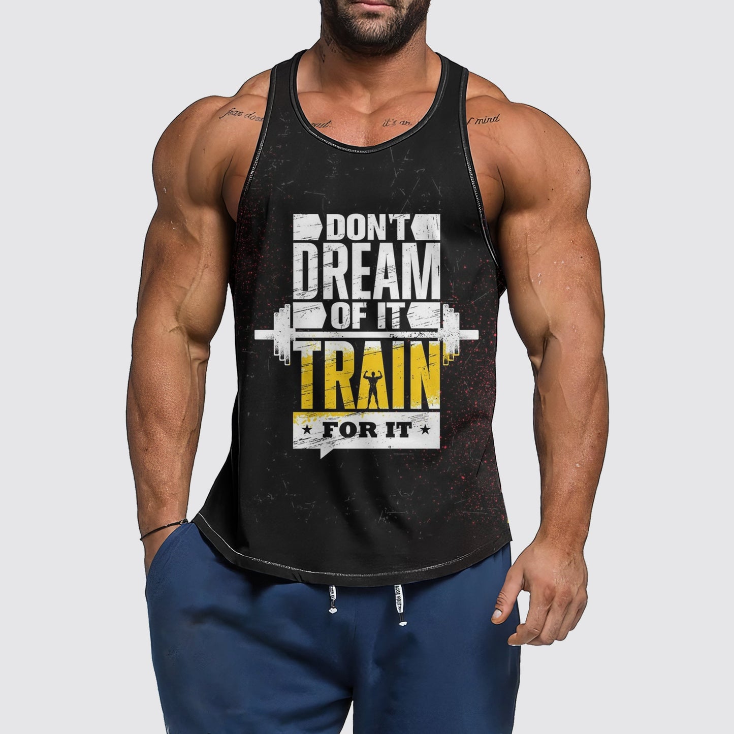 Ultimate Gym Tank Top for Men: Stay Cool and Comfy During Intense Workouts- AA00835