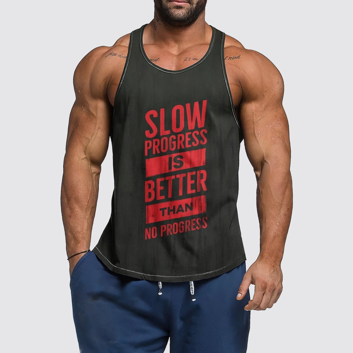 Ultimate Gym Tank Top for Men: Stay Cool and Comfy During Intense Workouts- AA00851