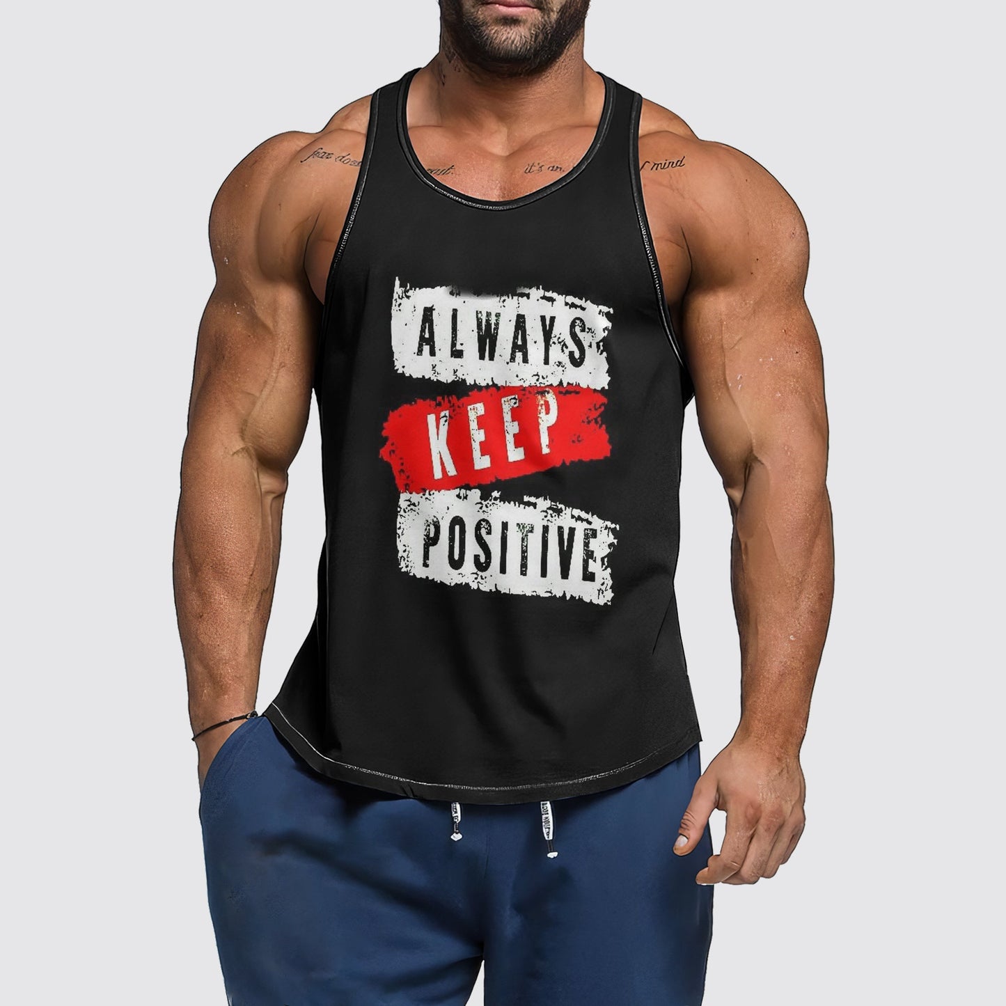 Ultimate Gym Tank Top for Men: Stay Cool and Comfy During Intense Workouts- AA00856