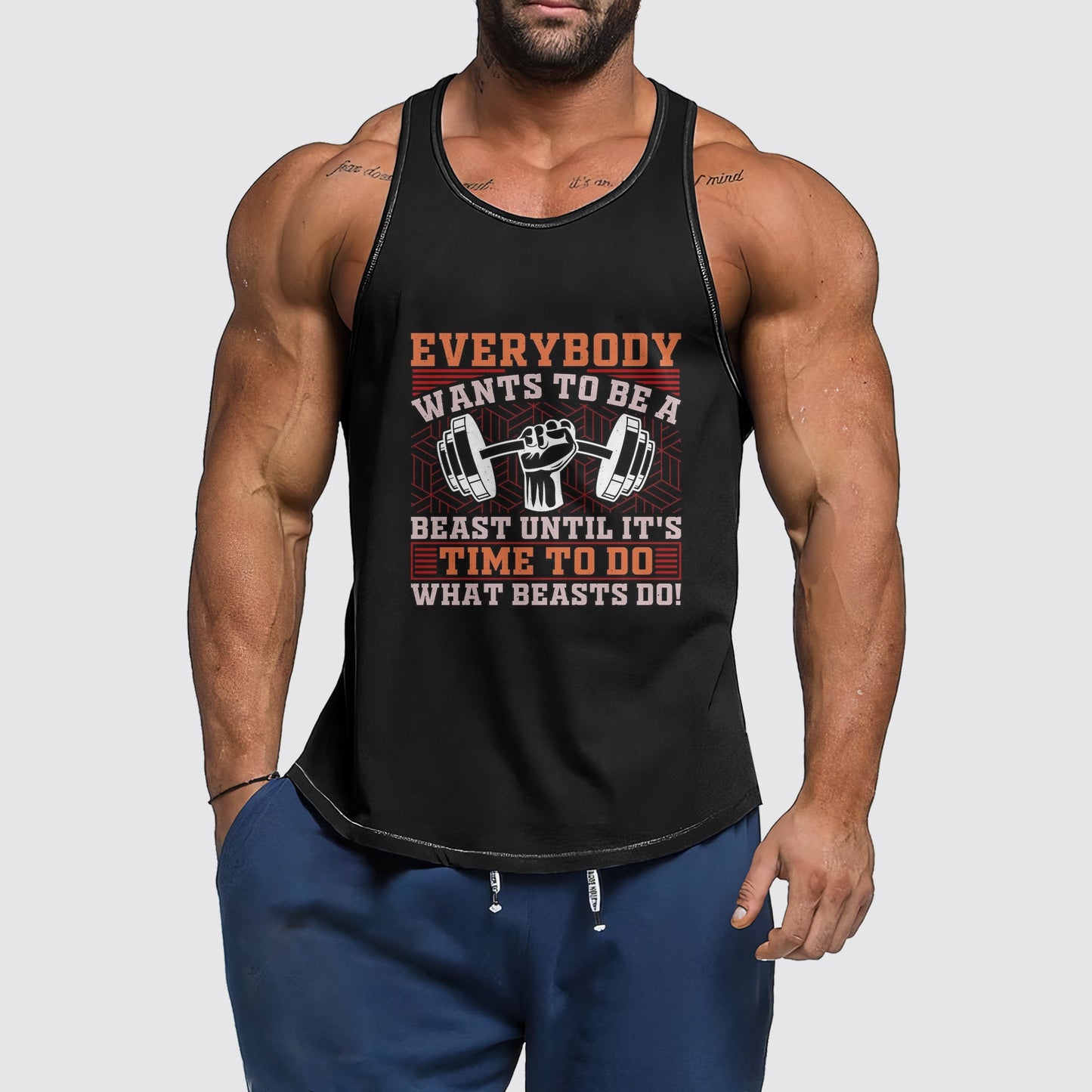 Ultimate Gym Tank Top for Men: Stay Cool and Comfy During Intense Workouts- AA01365