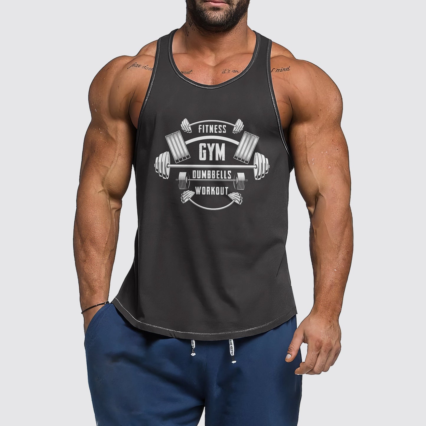 Ultimate Gym Tank Top for Men: Stay Cool and Comfy During Intense Workouts- AA01369