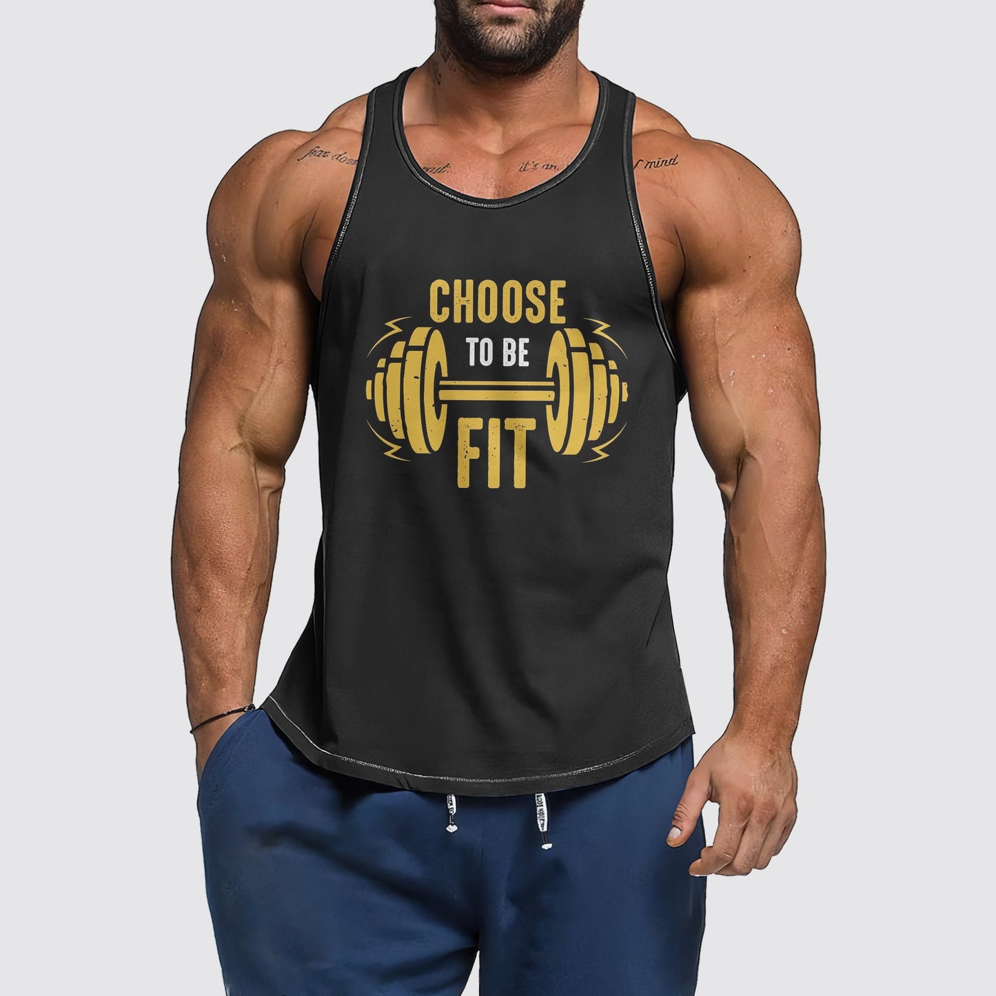 Ultimate Gym Tank Top for Men: Stay Cool and Comfy During Intense Workouts- AA01373