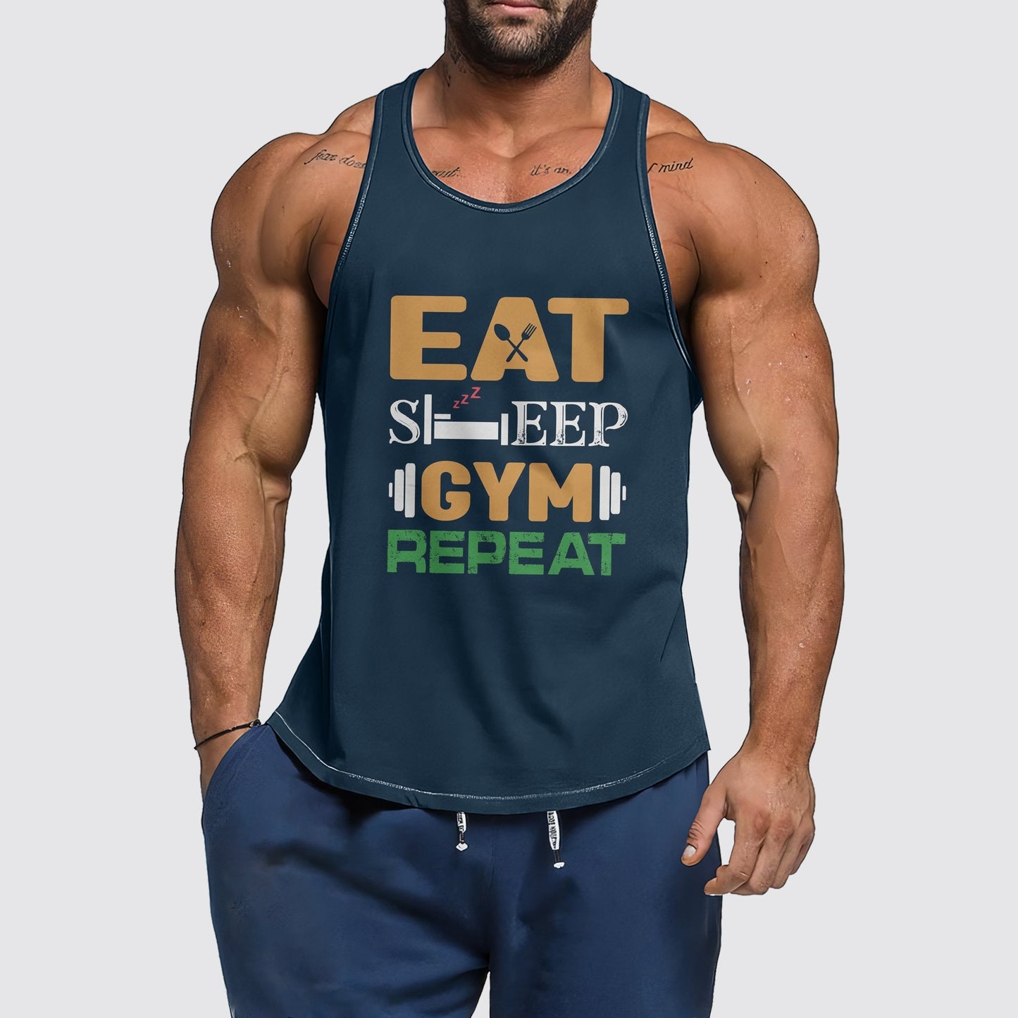 Ultimate Gym Tank Top for Men: Stay Cool and Comfy During Intense Workouts- AA01381