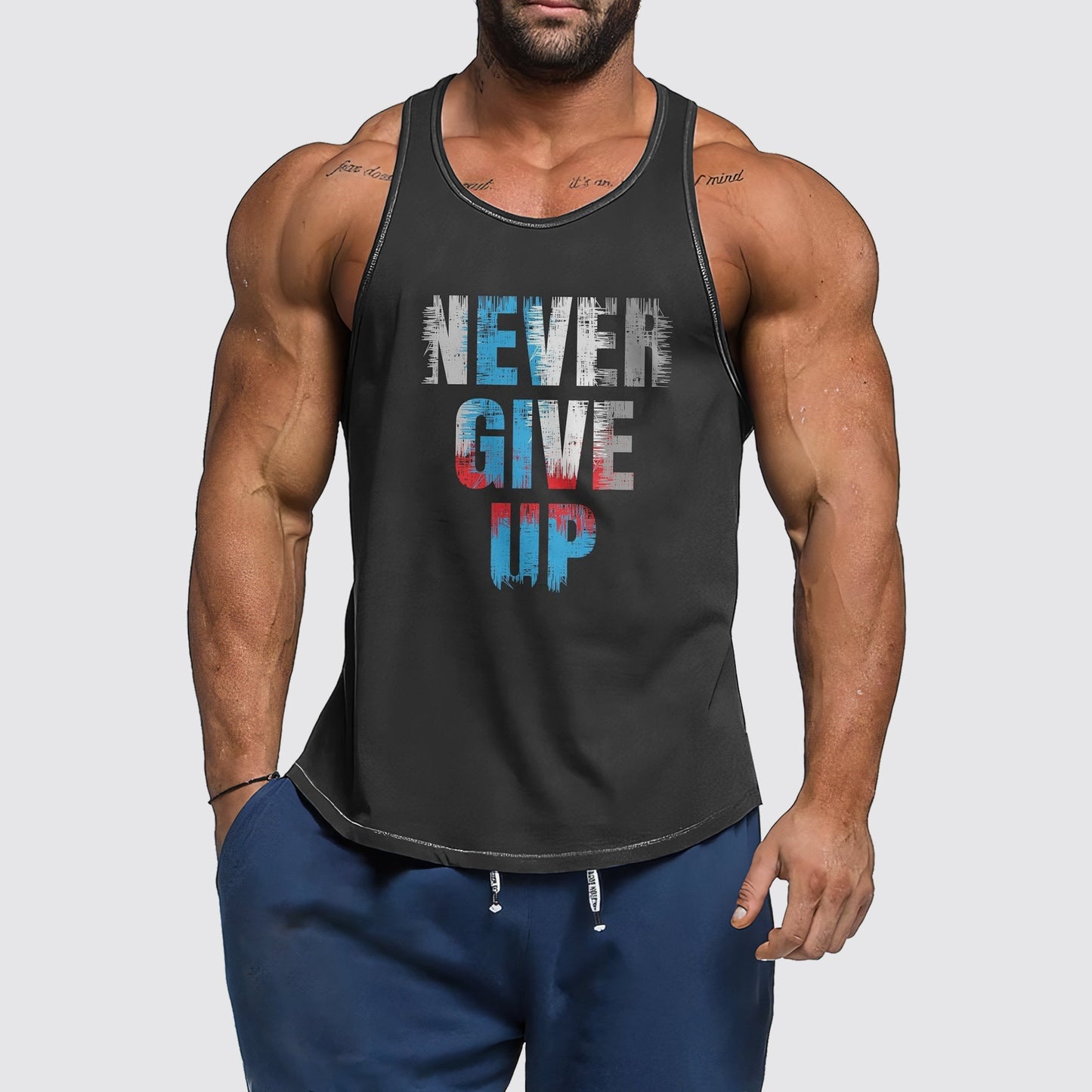 Ultimate Gym Tank Top for Men: Stay Cool and Comfy During Intense Workouts- AA01432