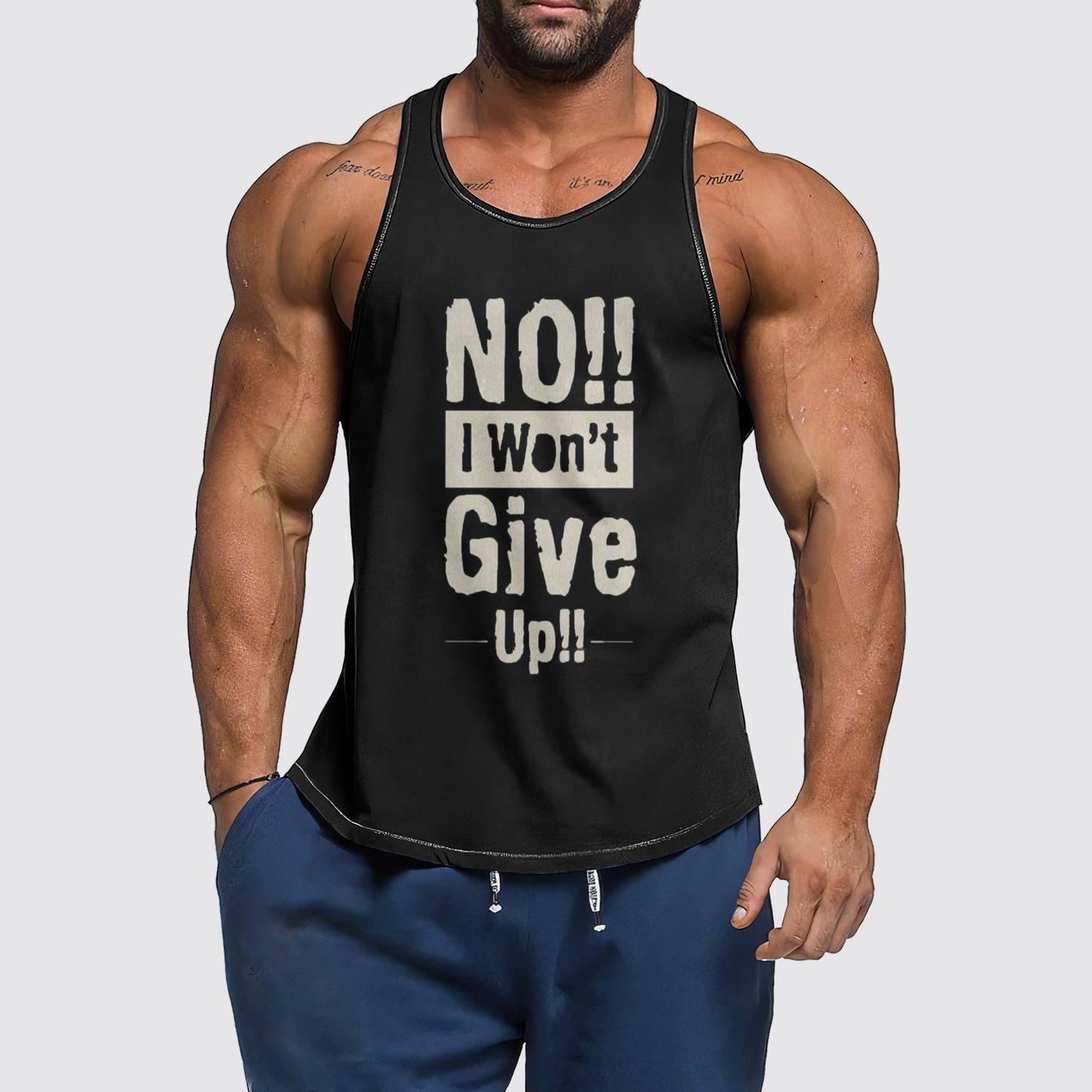 Ultimate Gym Tank Top for Men: Stay Cool and Comfy During Intense Workouts- AA01433